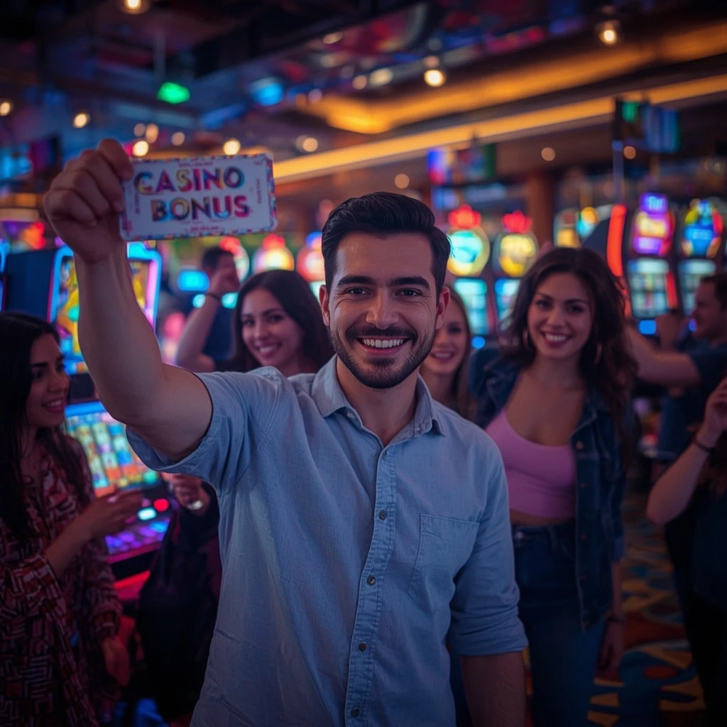 a person with a casino bonus All Slots Casino